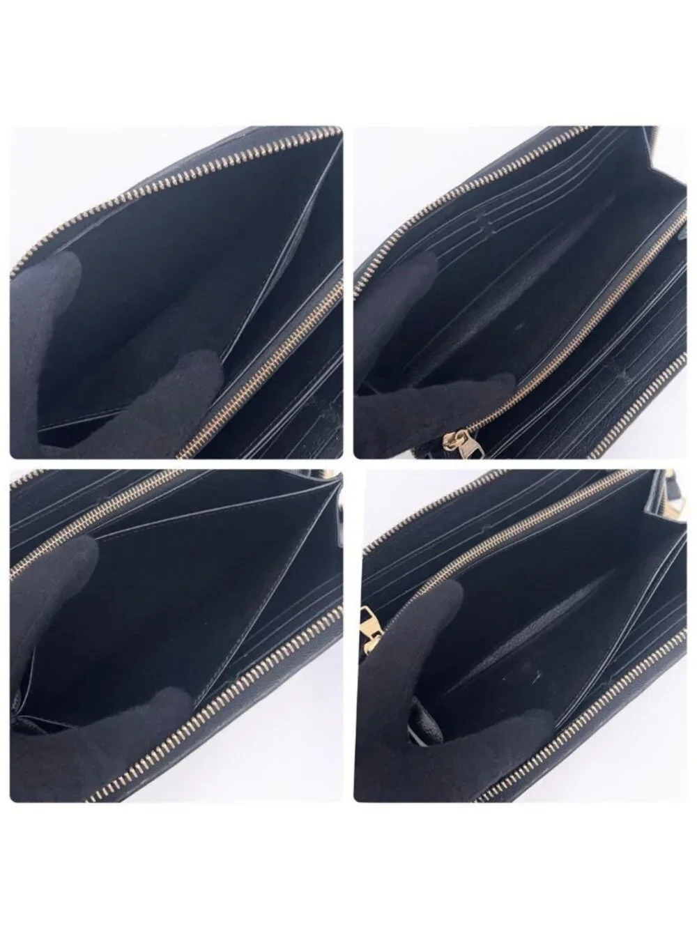 Louis Vuitton Monogram Empreinte Zippy Wallet Noir